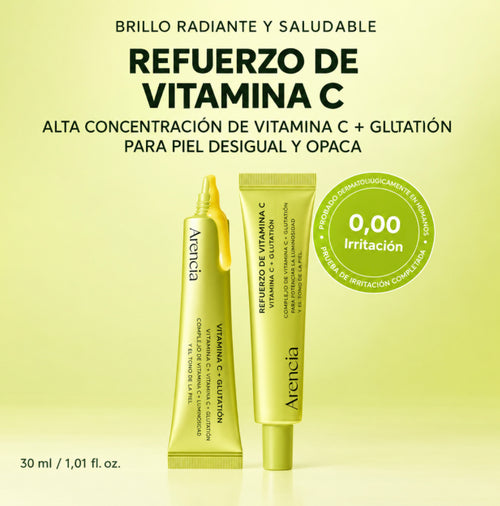 Booster C Renovador Facial
Ilumina la piel, reduce manchas y suaviza líneas para un rostro más firme