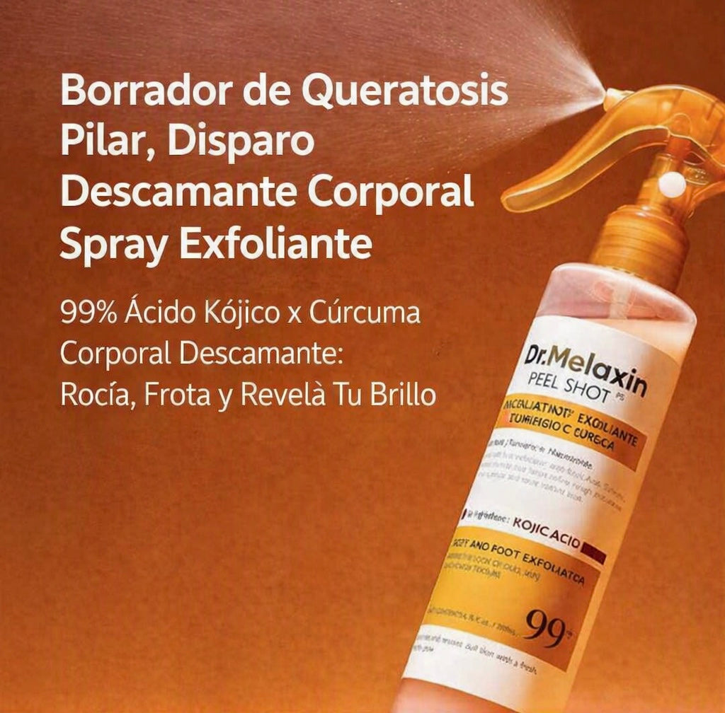 Dr.Melaxin - Spray Corporal Peel Shot Exfoliating Kojic Acid Turmeric Spray